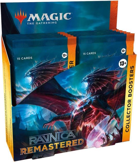 Magic: The Gathering Ravnica Remastered Collector Booster Box - 12 Packs (180 Magic Cards)