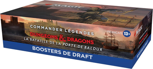 Boite de boosters de draft de Commander Légendes : la bataille de la Porte de Baldur
